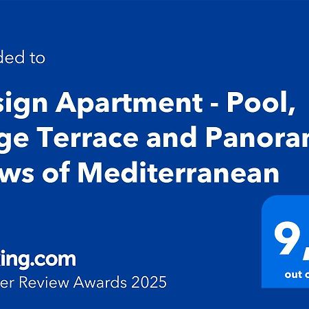 Design Apartment - Pool, Large Terrace And Panoramic Views Of Mediterranean Бандоль Экстерьер фото