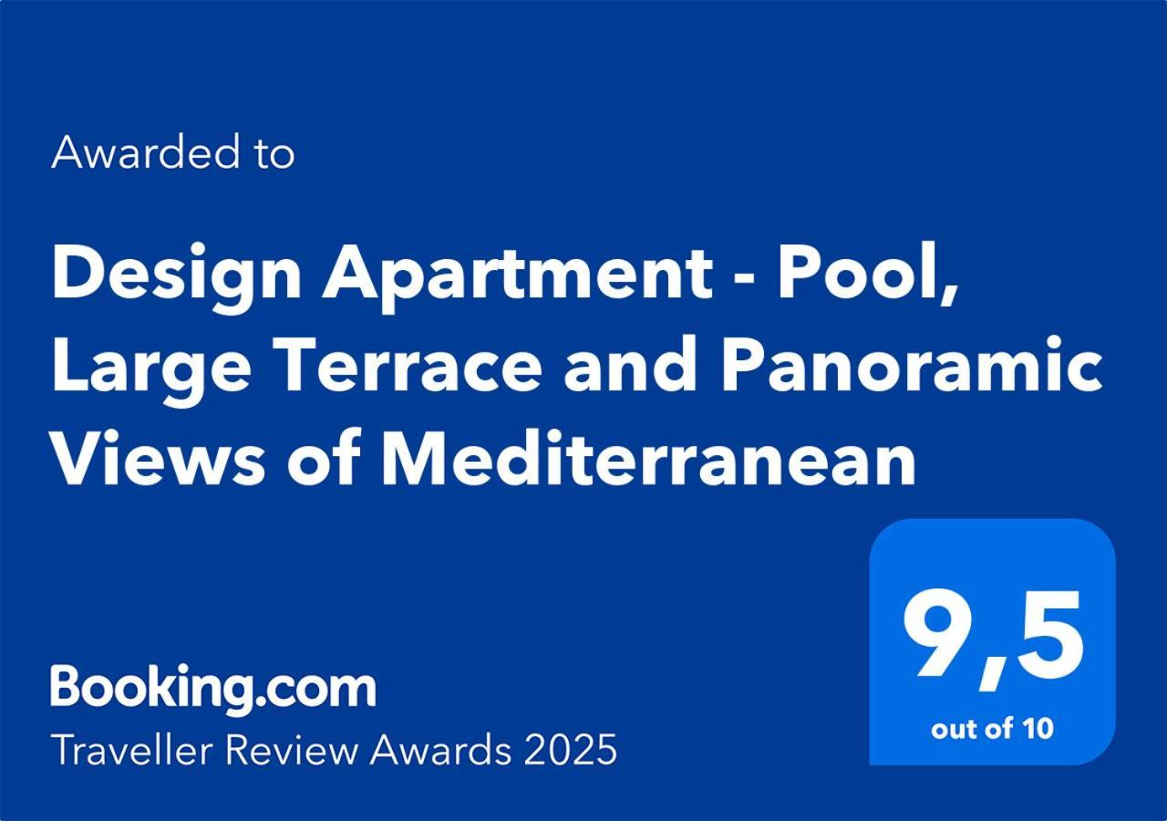 Design Apartment - Pool, Large Terrace And Panoramic Views Of Mediterranean Бандоль Экстерьер фото